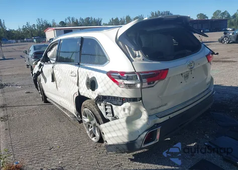 2019 Toyota Highlander Limited z USA, uszkodzony, nr VIN 5TDYZRFH3KS324764